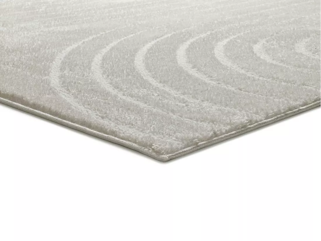 Tapis intérieur - géométrique - blanc - 160 x 230 cm - BLANCHE