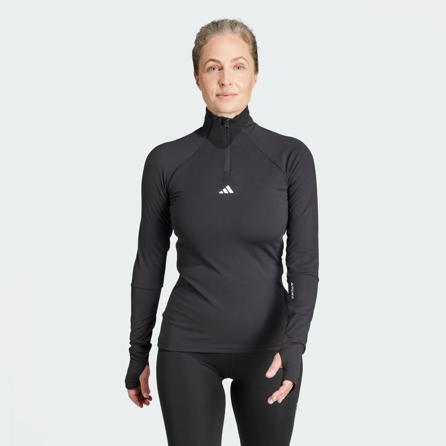 Adidas Haut d'entraînement à manches longues et zip 1/4 Techfit COLD.RDY
