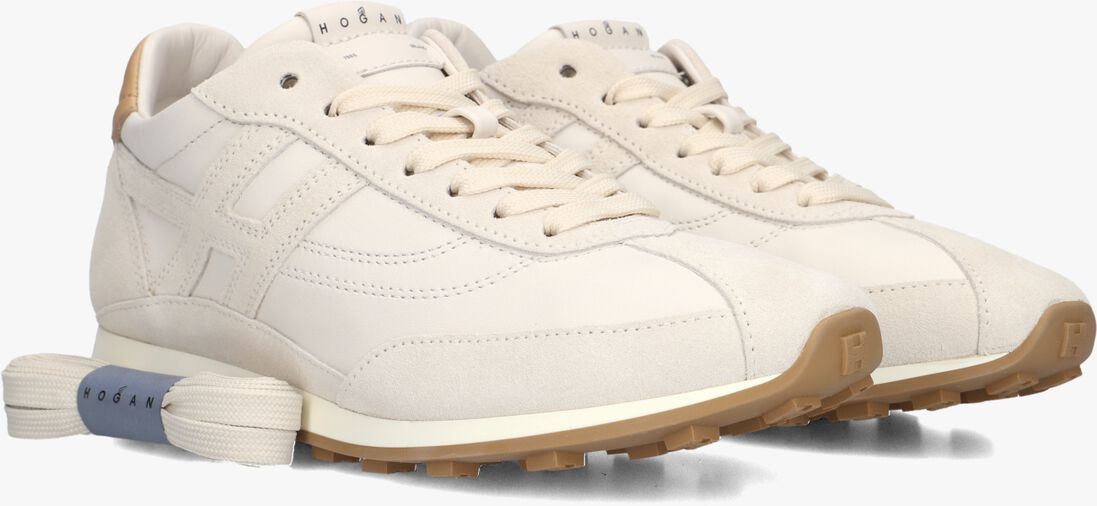 beige hogan lage sneakers h699 allacciato h