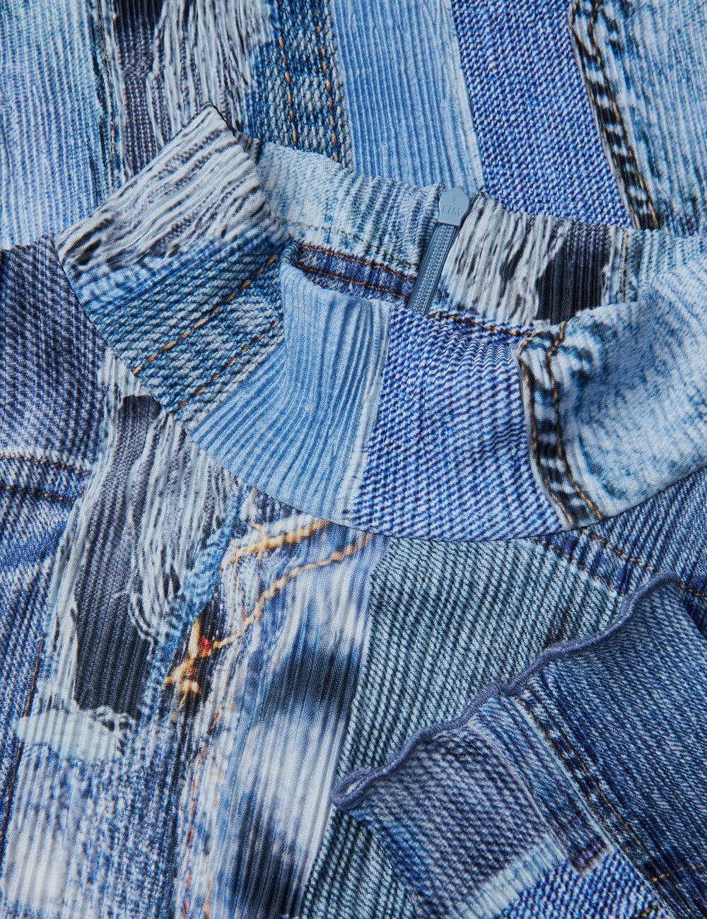 Mads Nørgaard  Luno Halto midikjole - Denim Aop
