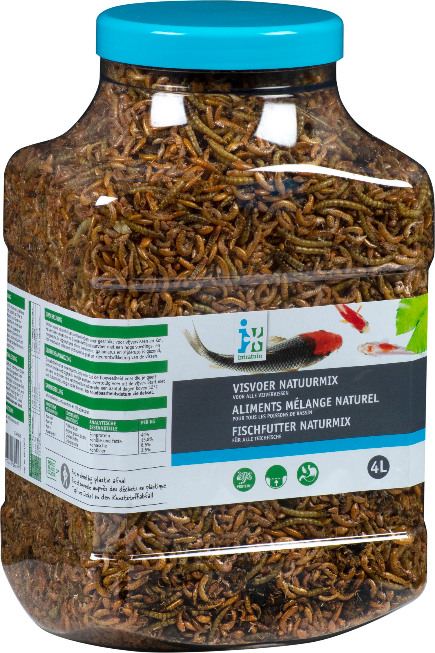 Intratuin visvoer natuurmix 4 L