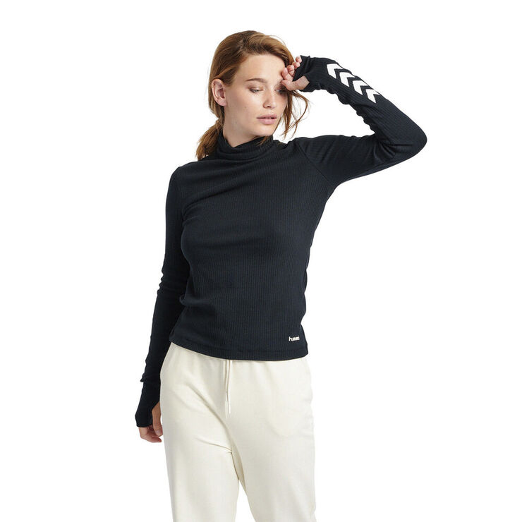 Hummel Bell Turtle Neck langærmet T-shirt Sort