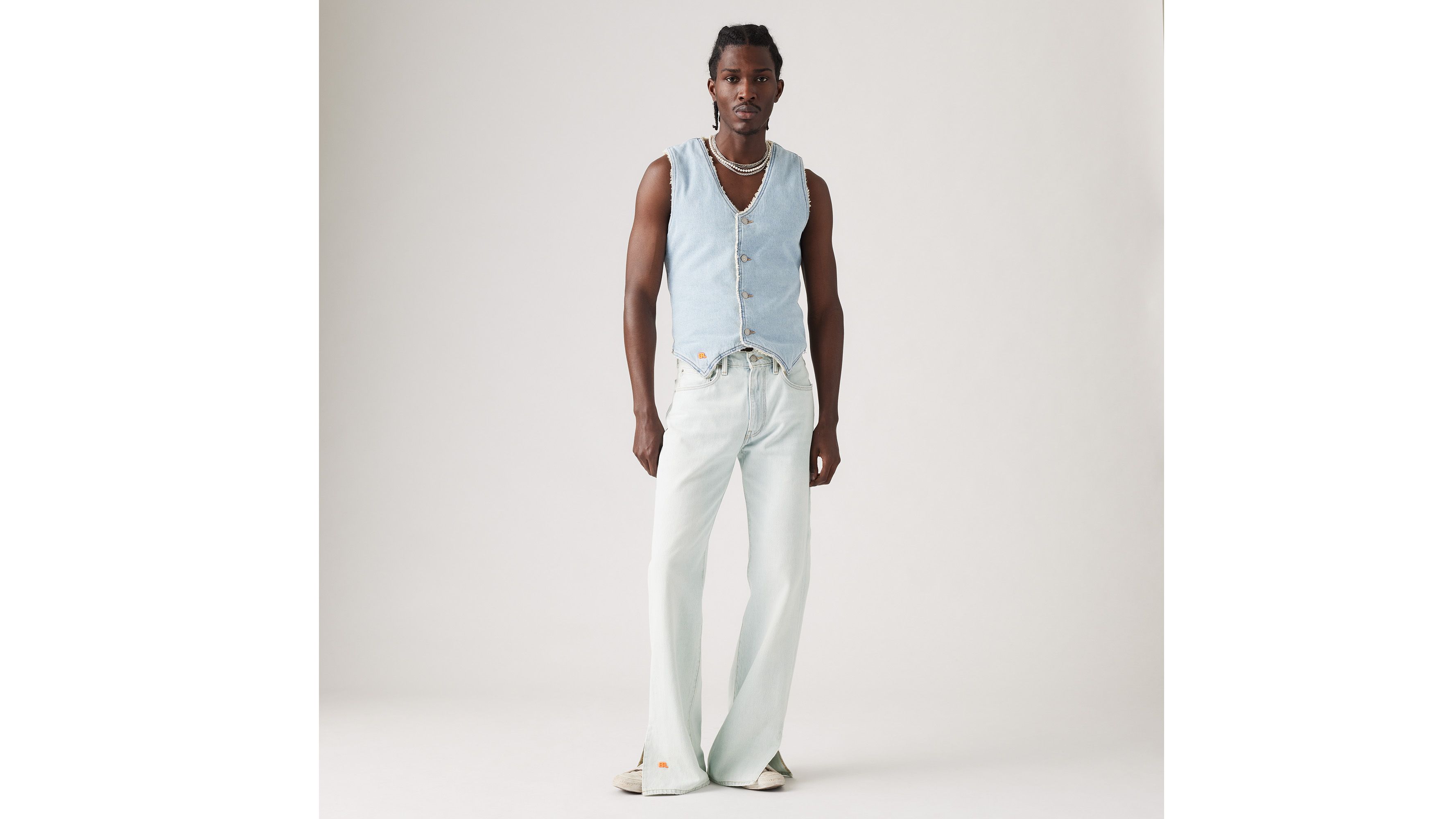 Levi's® x ERL Jean Bootcut - Light Indigo - Bleu