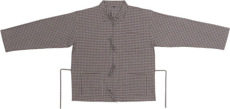 BASERANGE LIMBER SHIRT Brown grey flannel