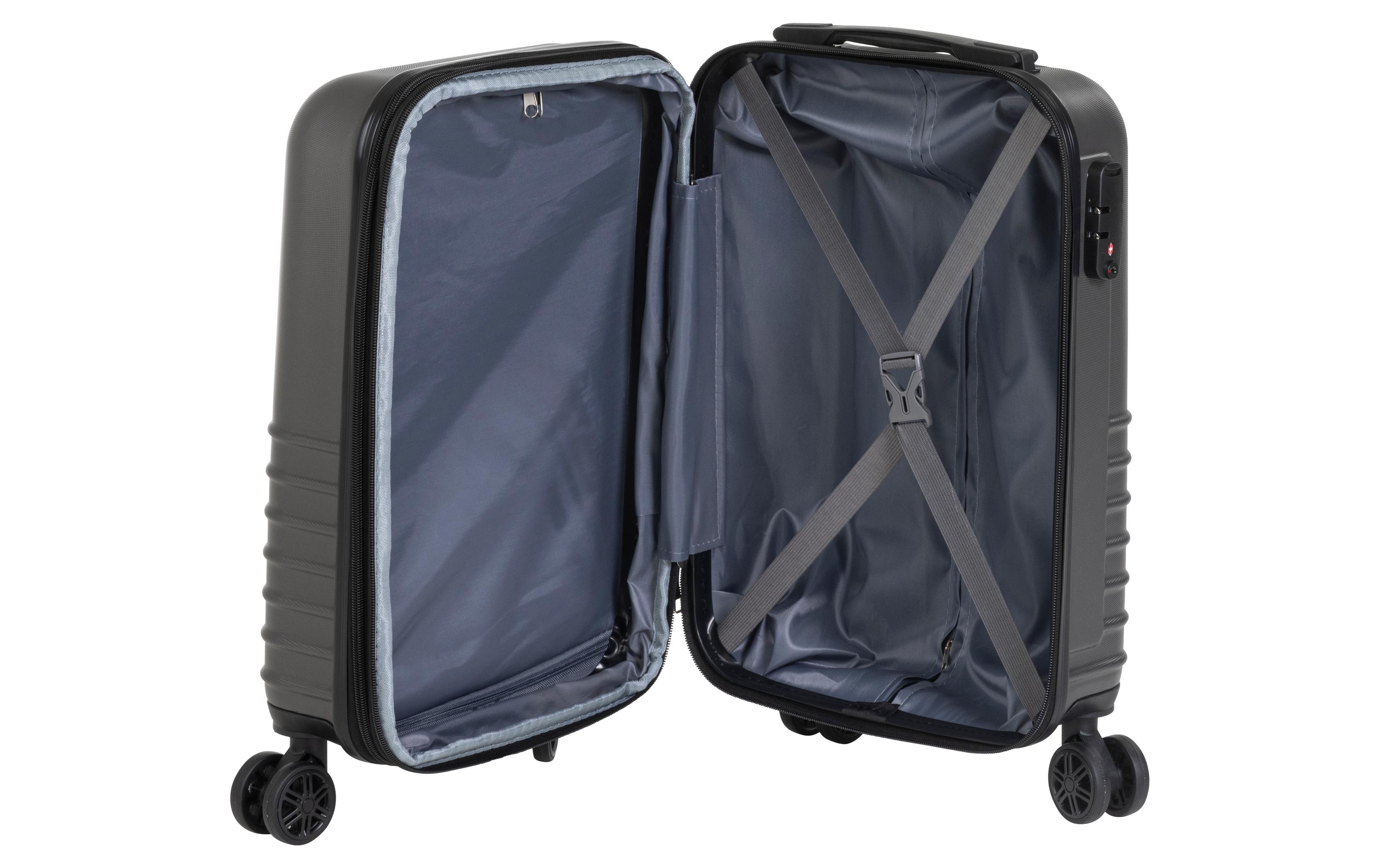 Reisekofferset Explorer 2-teilig, AnthrazitZwei Trolleys unterschiedlicher Grösse