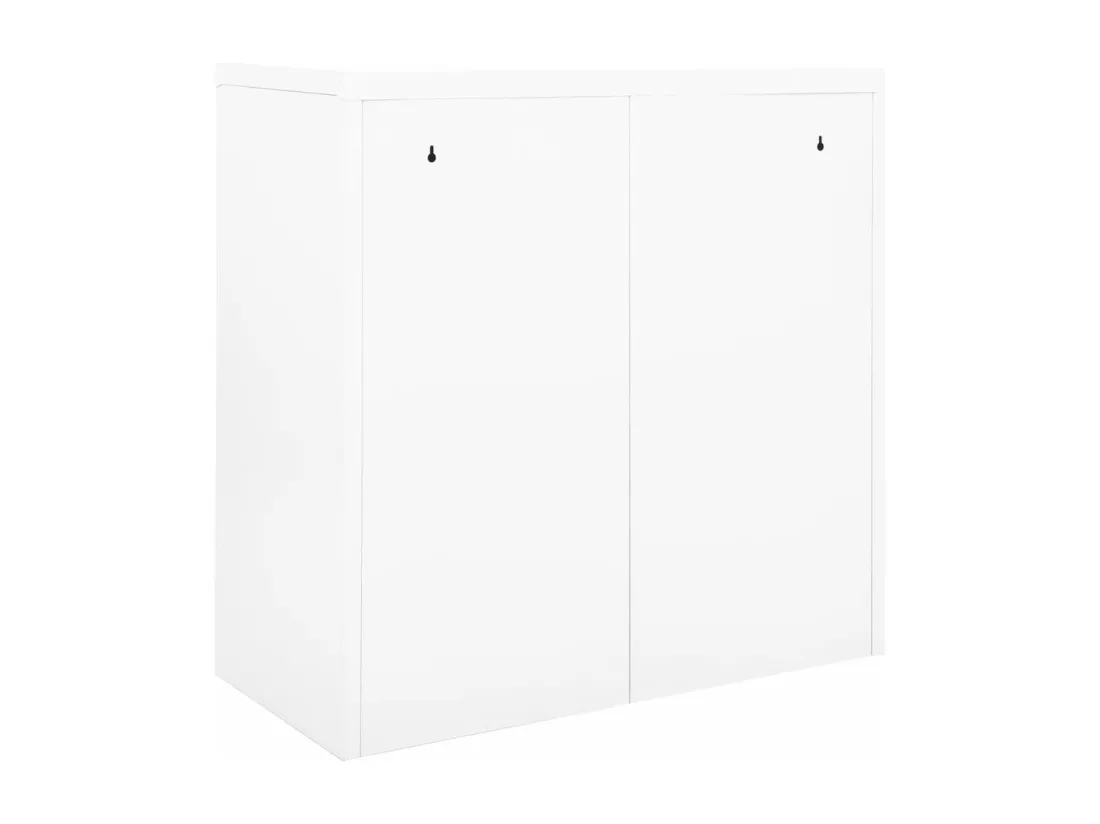 Armoire à portes coulissantes Blanc 90x40x90 cm Acier