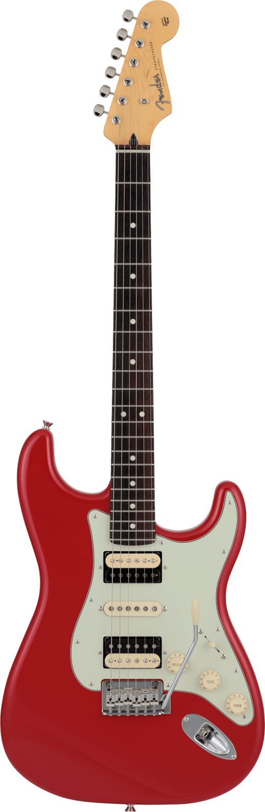 FENDER STRATOCASTER HSH HYBRID II JAPAN RW MODENA RED