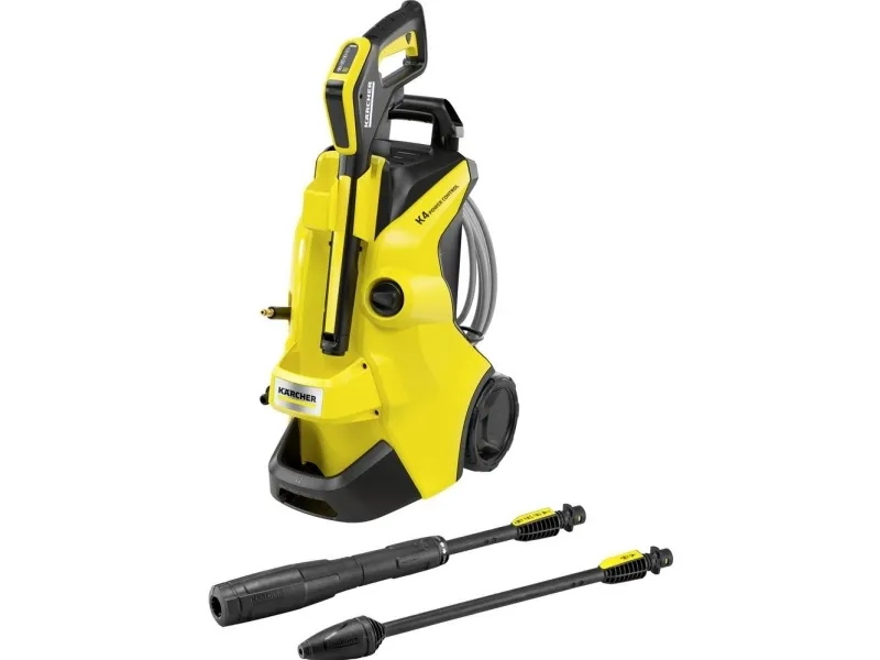 Kärcher K 4 Power Control Flex, Stående, Elektrisk, 8 m, Højt tryk, 5 m, Sort, Gul