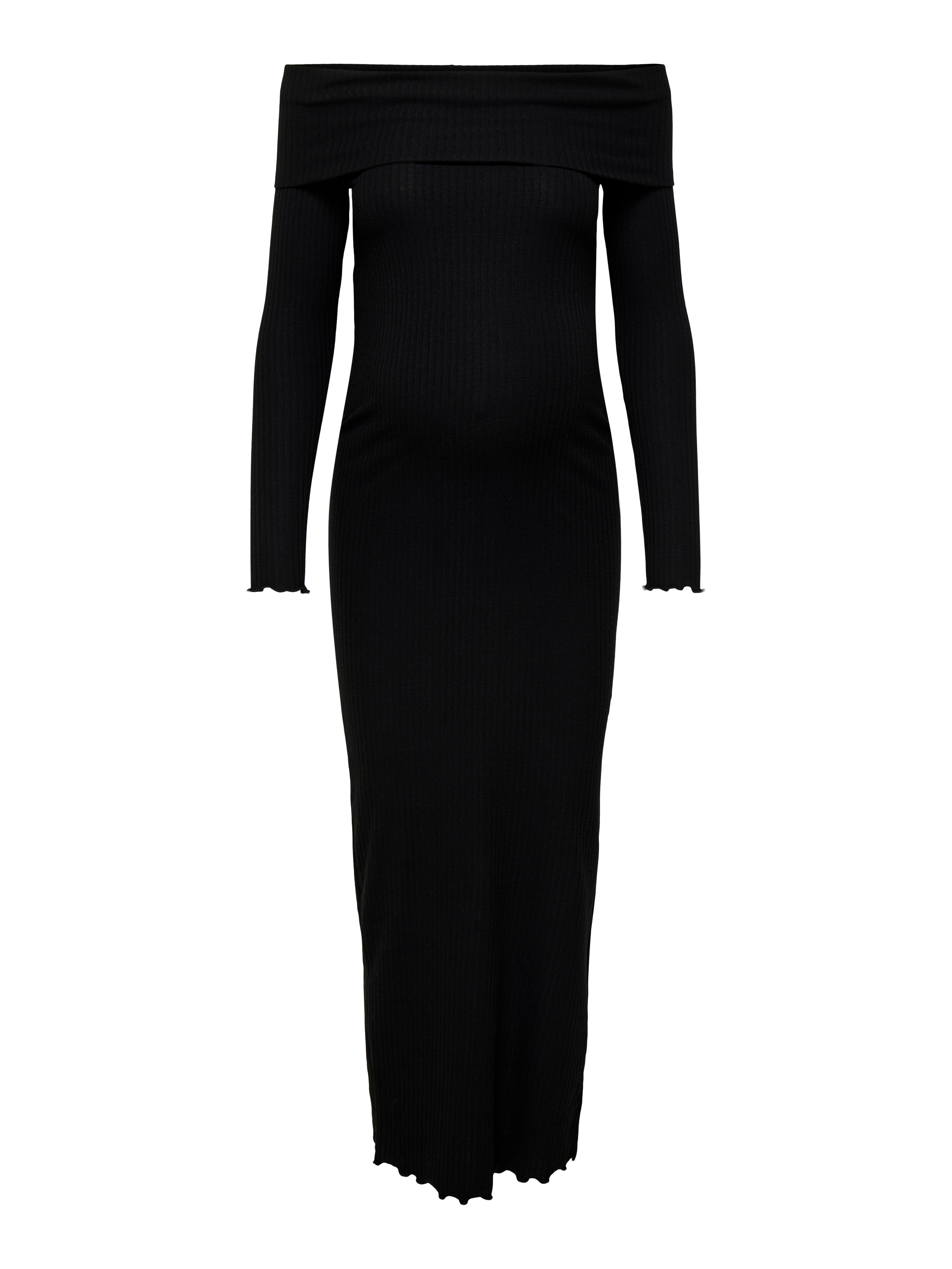 OLMESMERALDA Langes Kleid Black