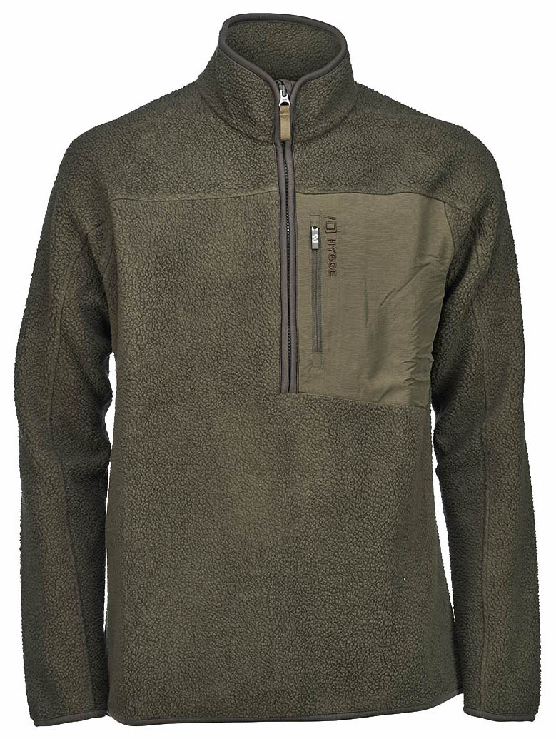 Pile Fleece Pullover Herre 08/Grønn