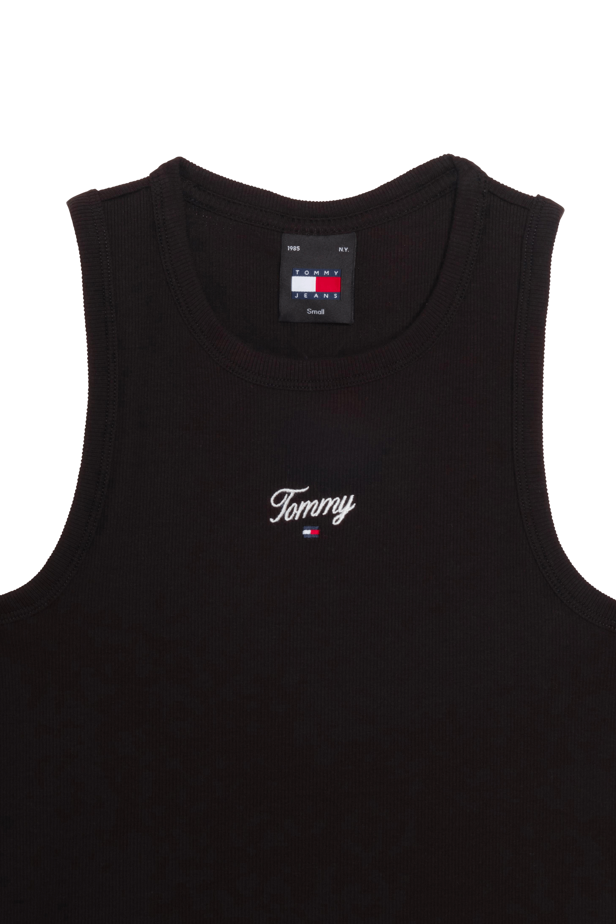 TOMMY JEANS Débardeur  TJW SLIM SCRIPT TANK Noir