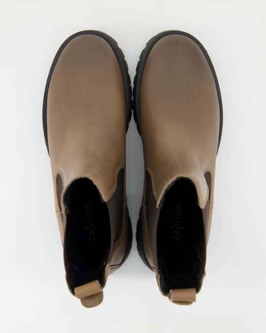 Zahira A8399-18 Chelsea Boots in Braun