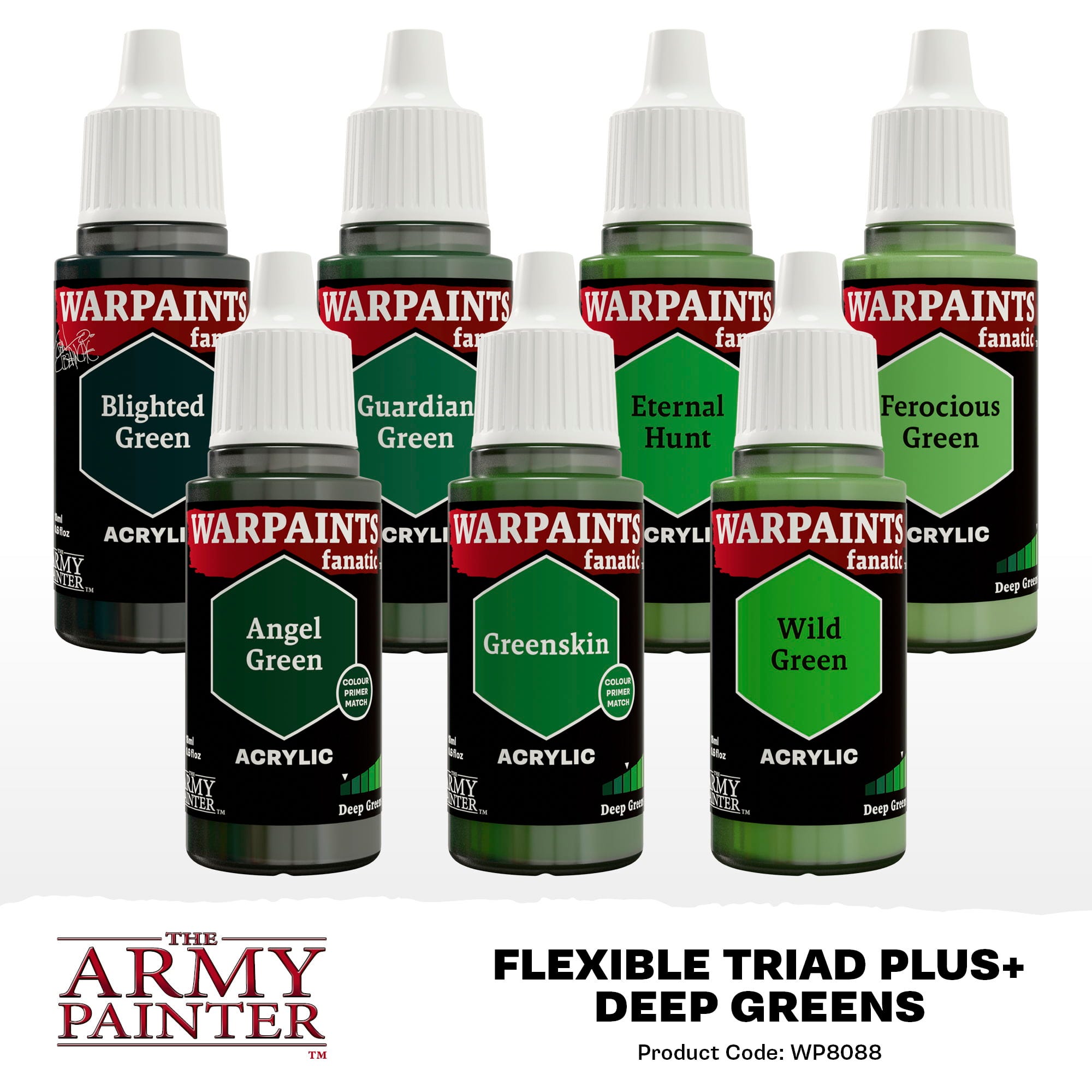 The Army Painter  Warpaints Fanatic: Deep Green Flexible Triad PLUS+    Tauche ein in die Tiefen des Waldes!