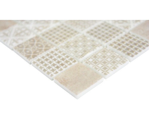 Glasmozaïek patch 50 31,5x31,5 cm beige