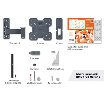 Vogel's TV-steun Full motion S - 19 t/m 43 inch