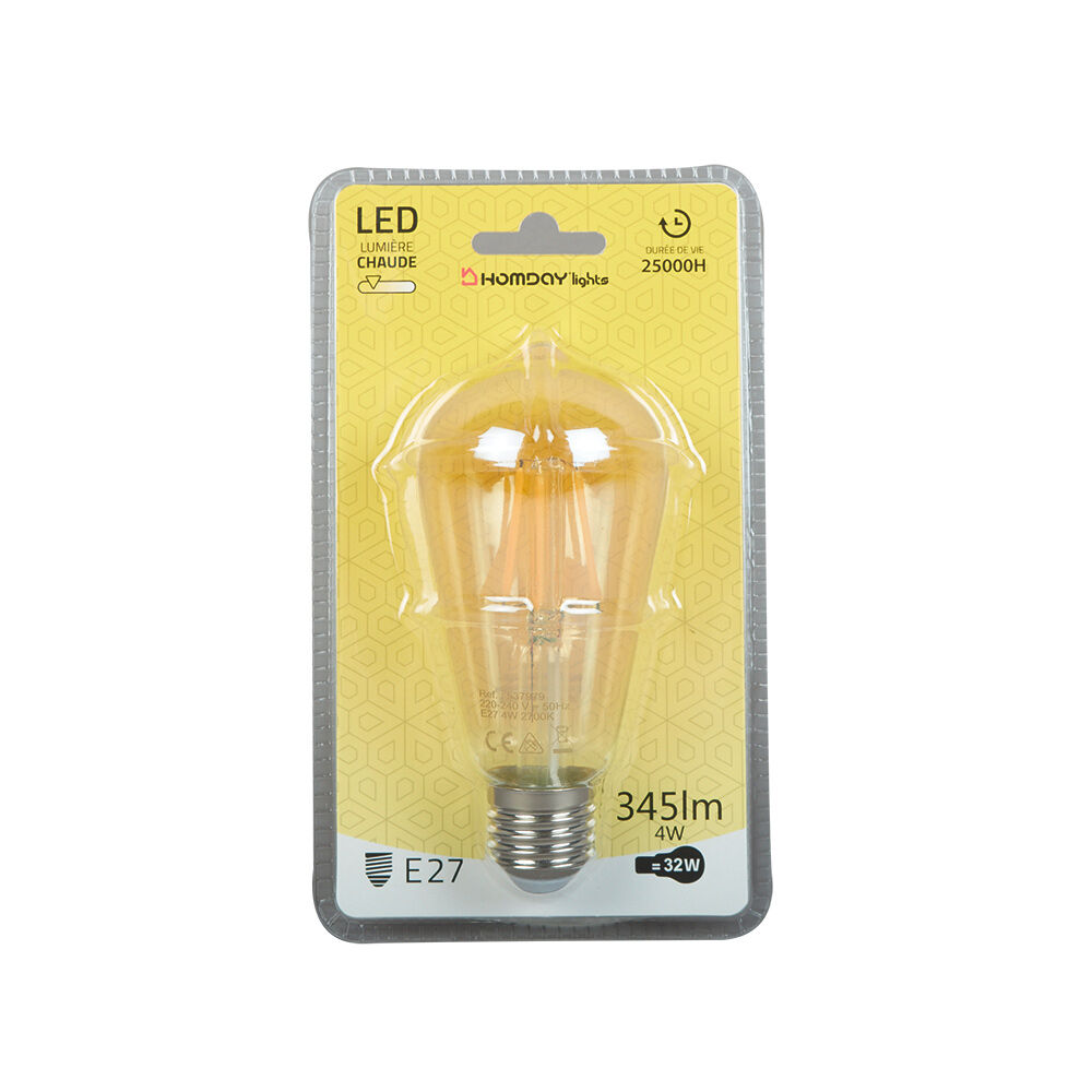 AMPOULE LED FILAMENT E27 4W