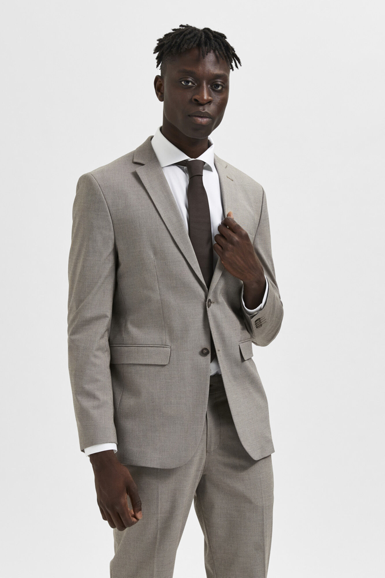Estrutura americana slim fit - Marrón