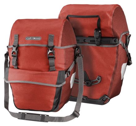Paire de Sacoches de Porte-Bagages Ortlieb Bike-Packer Plus 42L Rouge Salsa Dark Chili