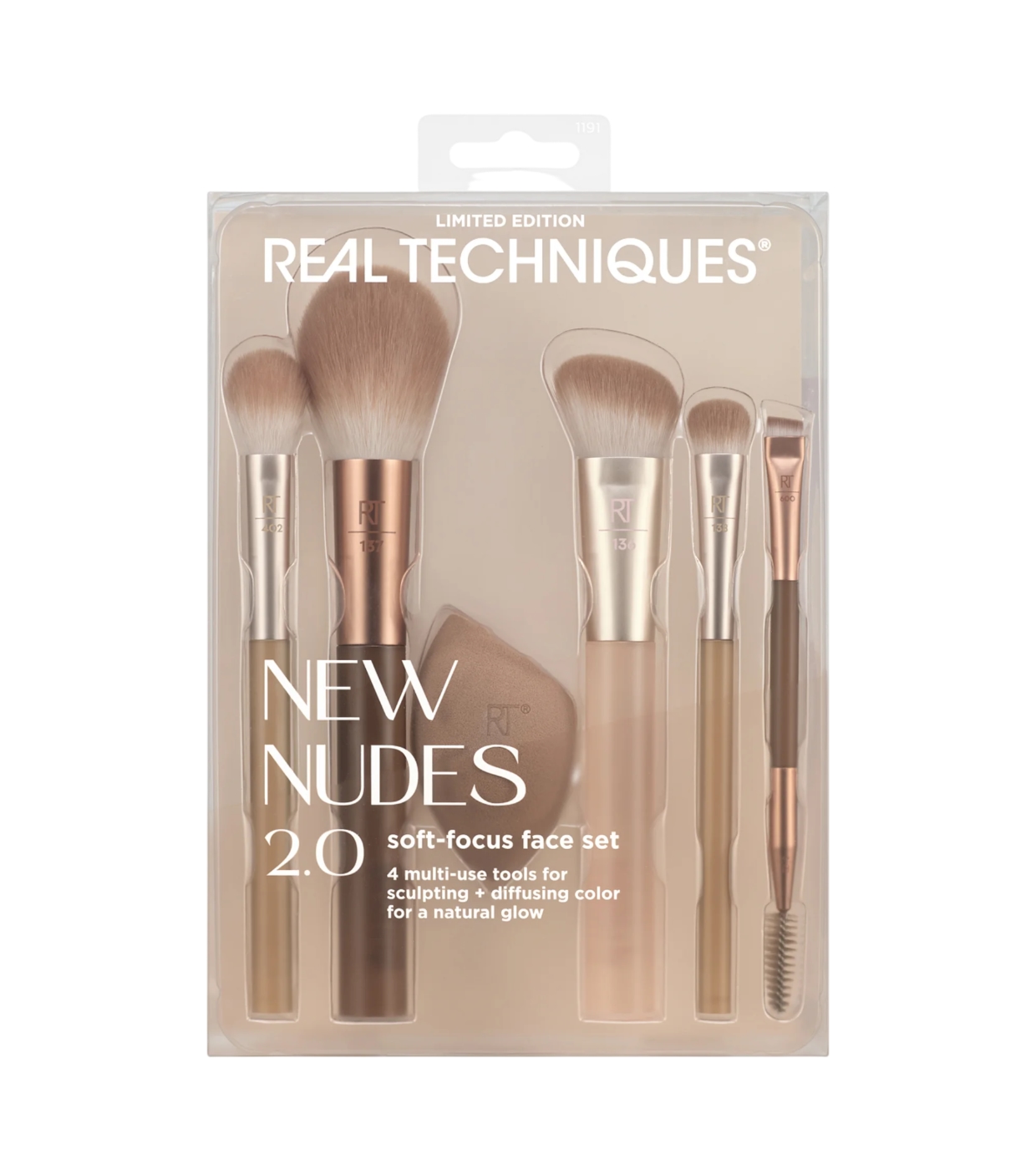 Real Techniques - *New Nude 2.0* - Conjunto de pincéis Soft-focus