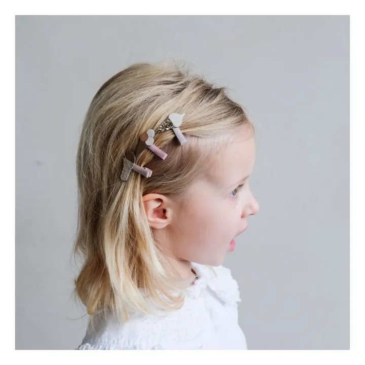 Mimi & Lula Lot 4 Mini Barrettes Ice Cream | Rose