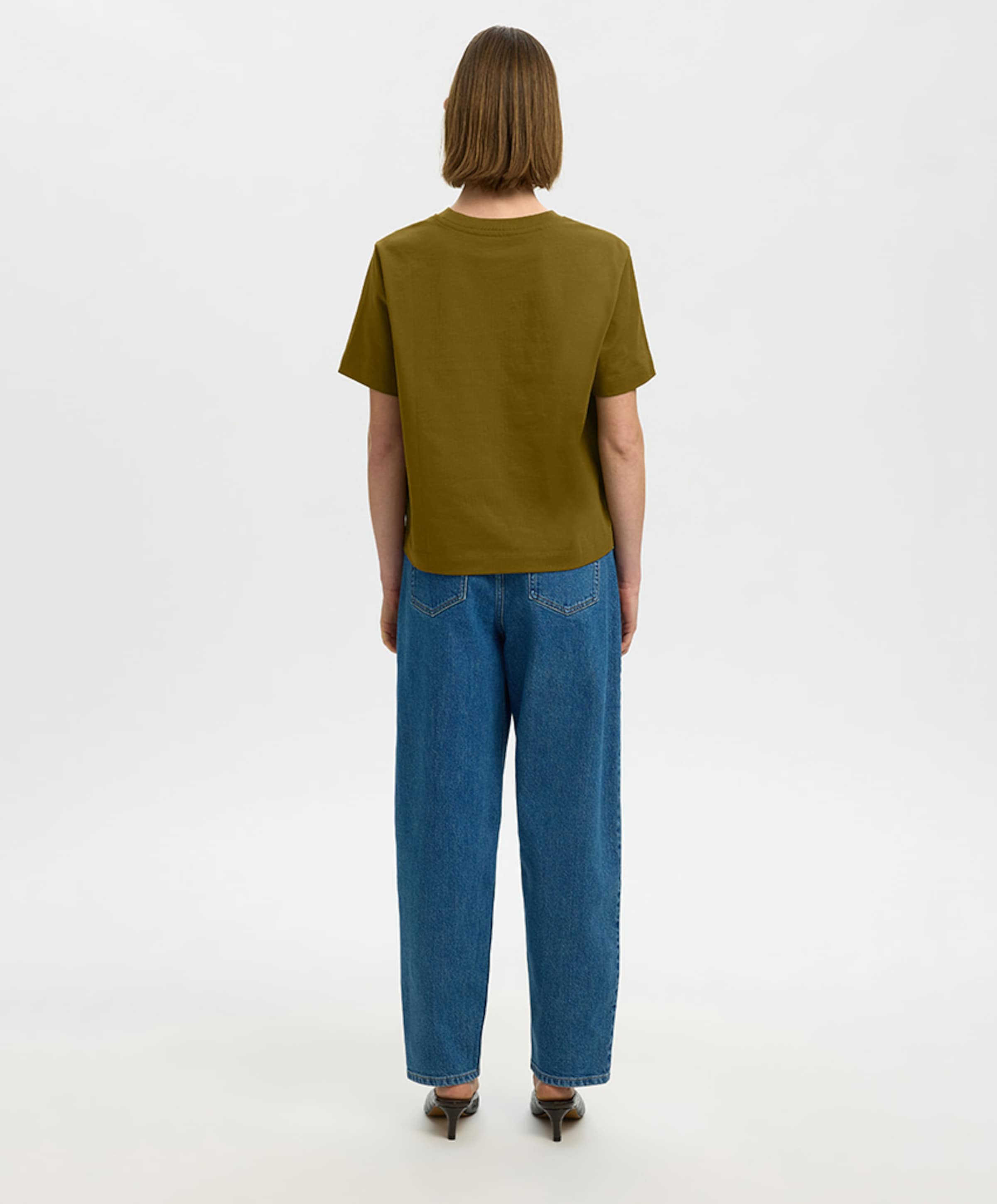 Selected Dames T-shirt groen