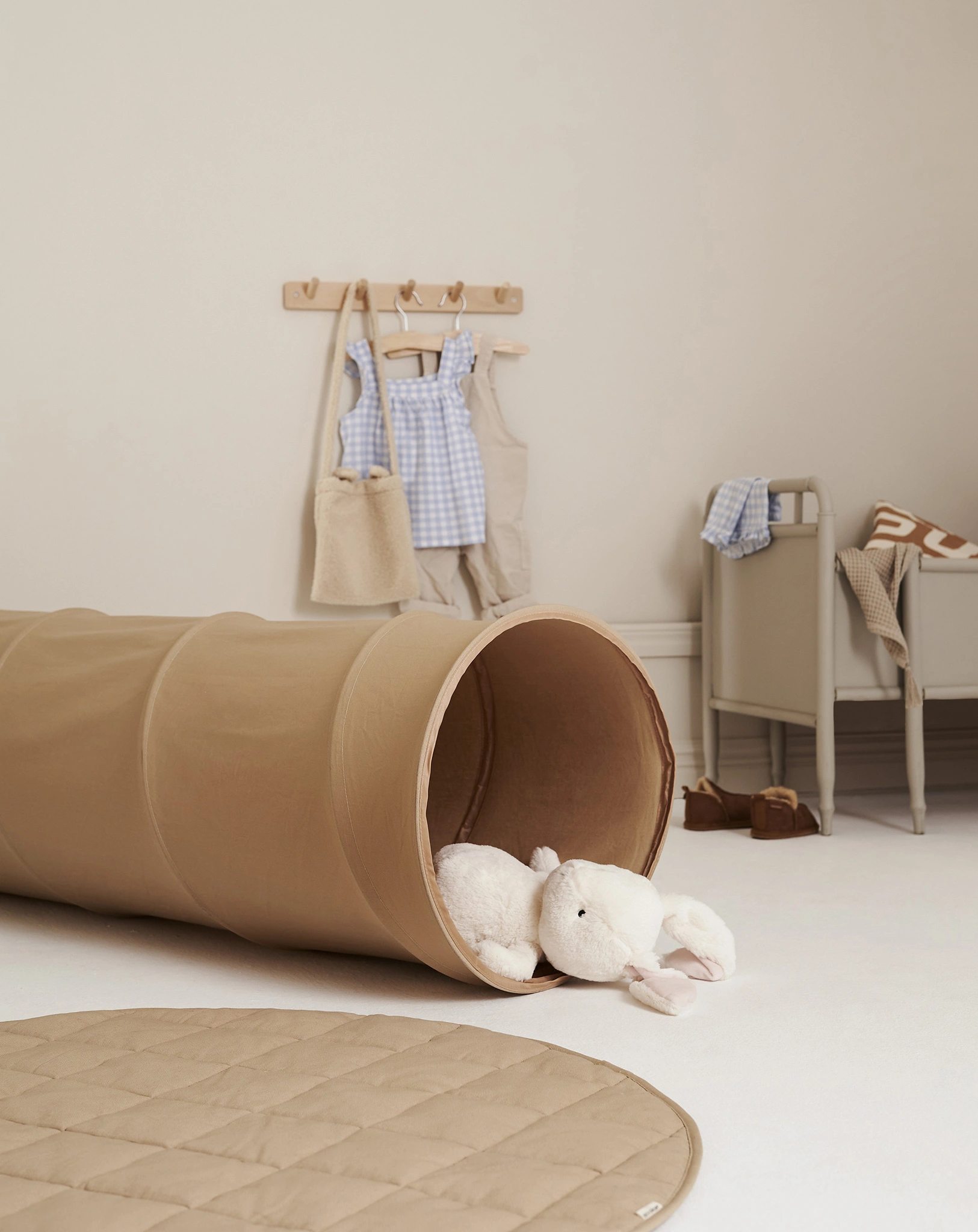 Spieltunnel beige