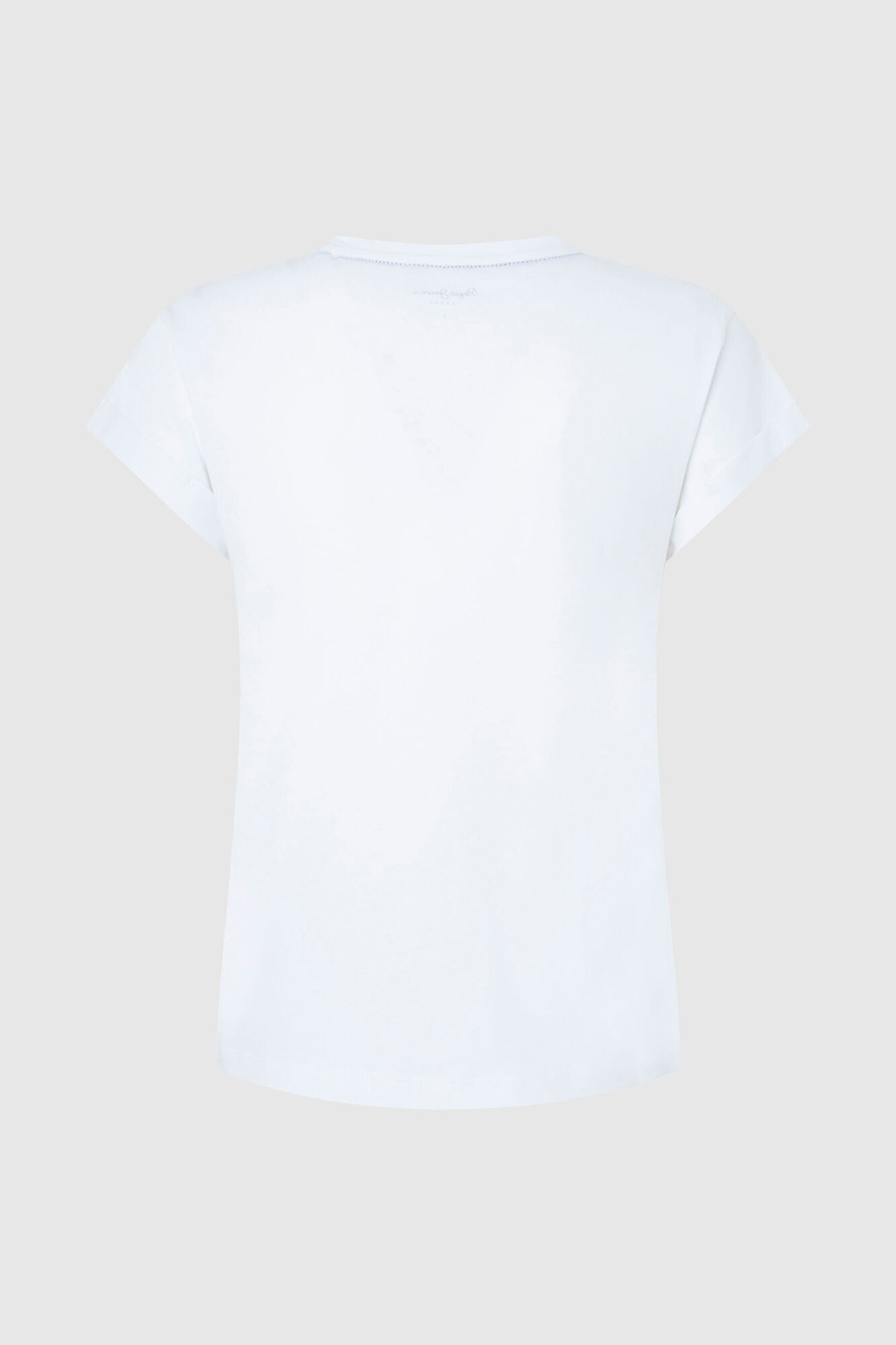 Camiseta de algodão com estampa de logotipo
