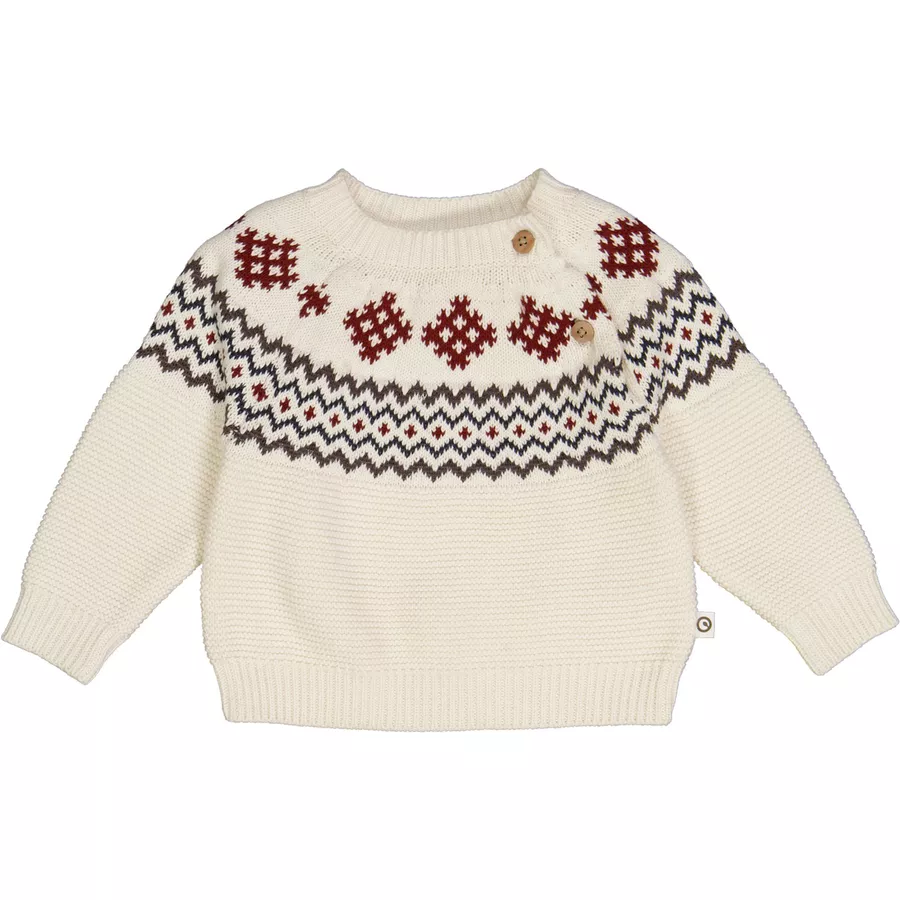 Müsli Babystrickpullover cream
