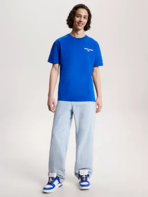Camiseta clássica com logo nas costas