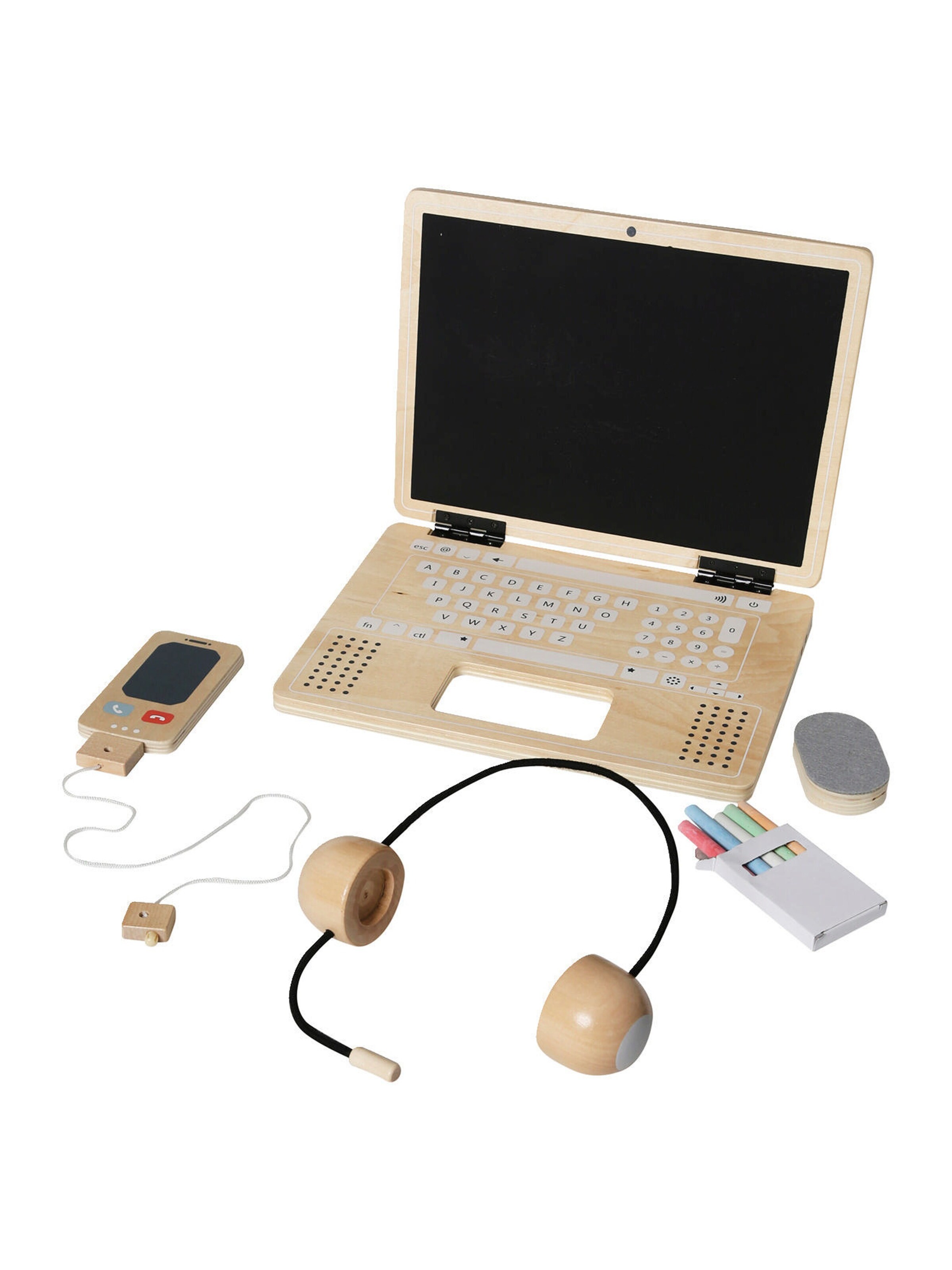 Vertbaudet Homeoffice-Set, Holz FSC® mehrfarbig