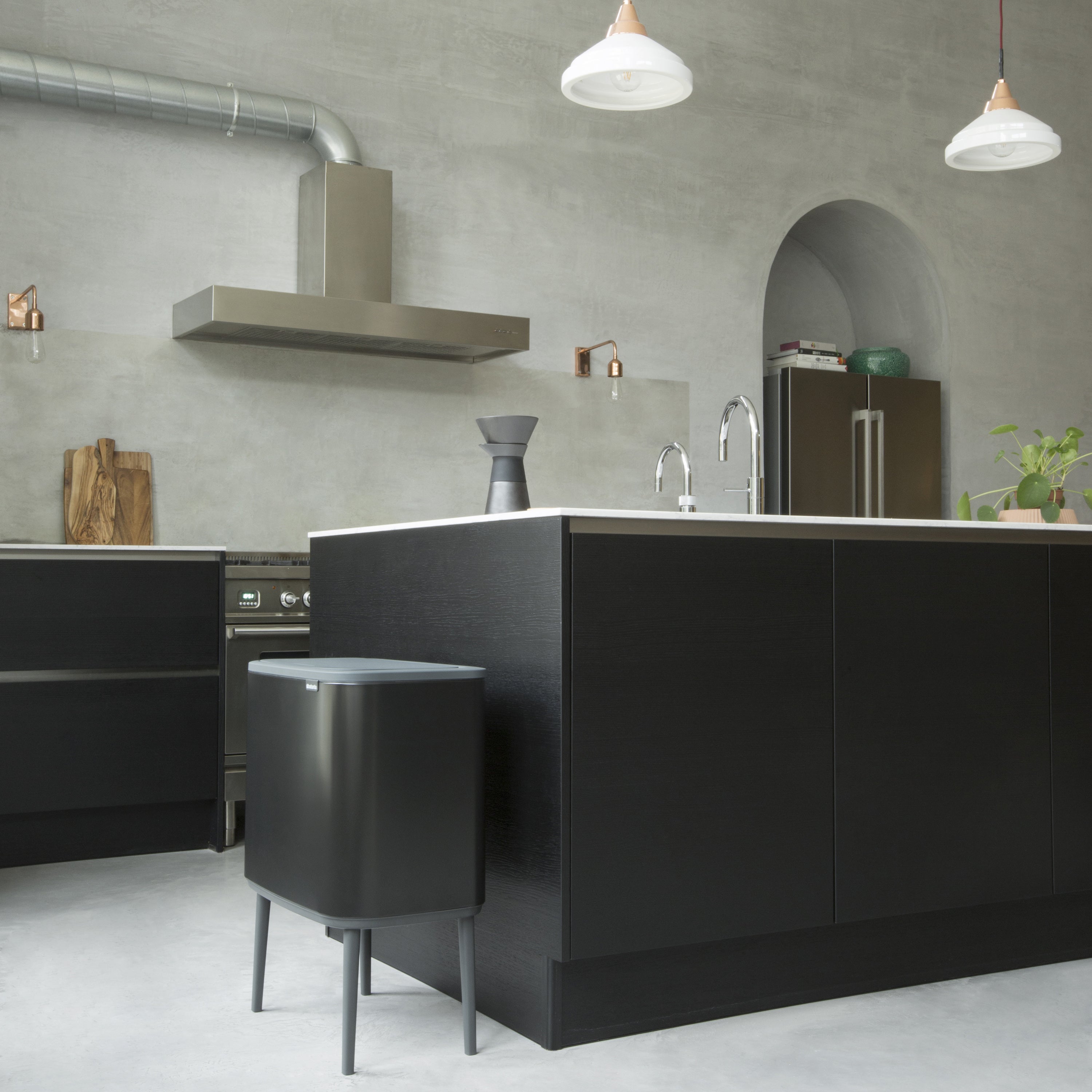Brabantia Bo Touch Bin Afvalemmer 3 x 11 L  - Zwart
