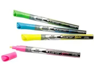 Whiteboardmarker Nobo Neon rund med 4 stk. ass. farver