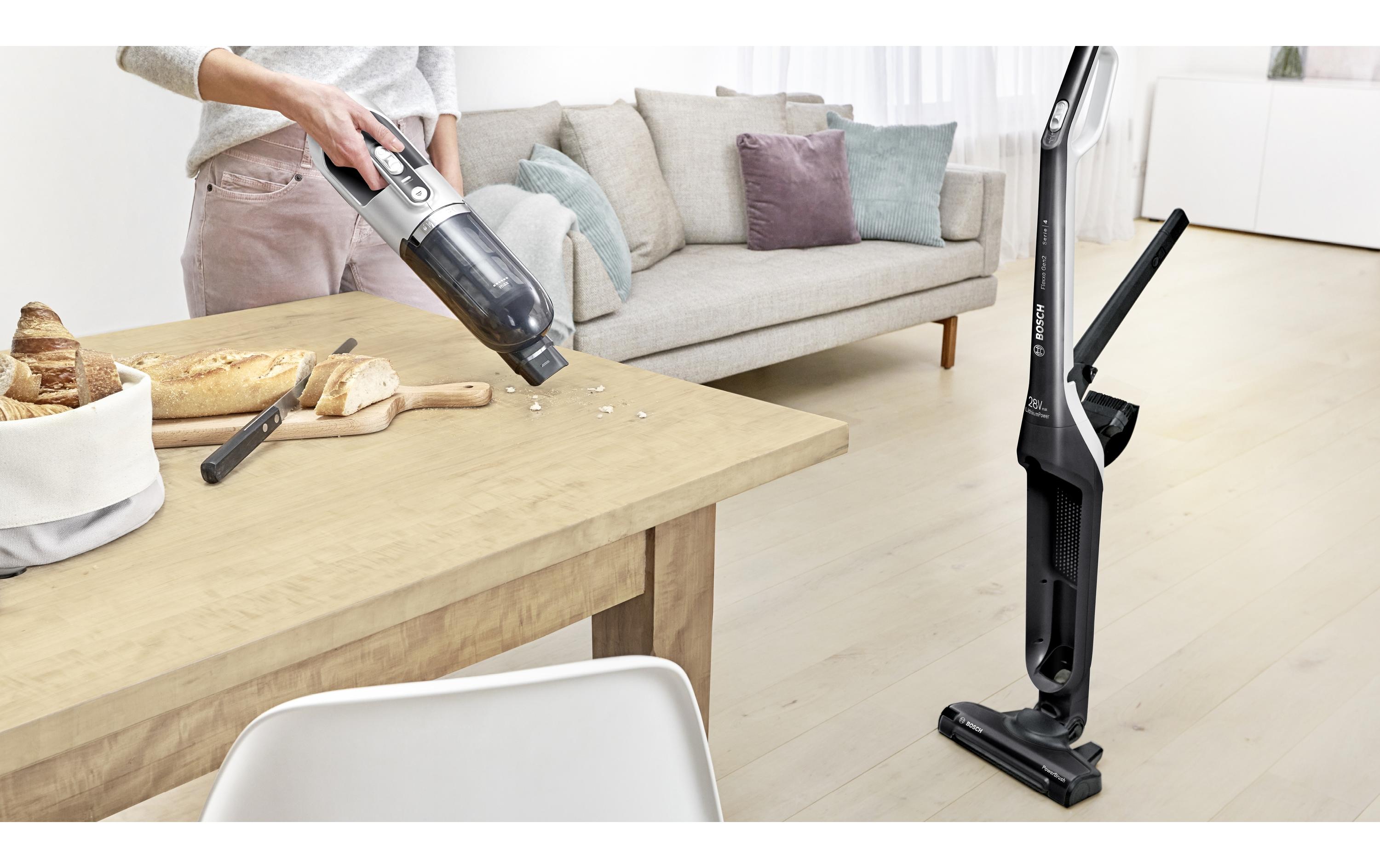 Akku-Hand- und Stielsauger Flexxo Gen2 28Vmax Schwarz<br>Akkustaubsauger