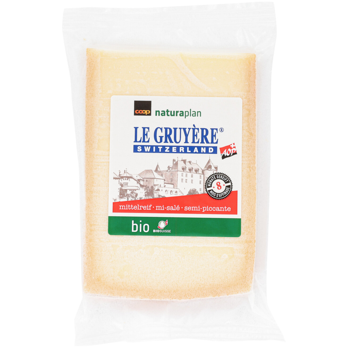 Naturaplan Bio Le Gruyère AOP mittelreif ca. 250g