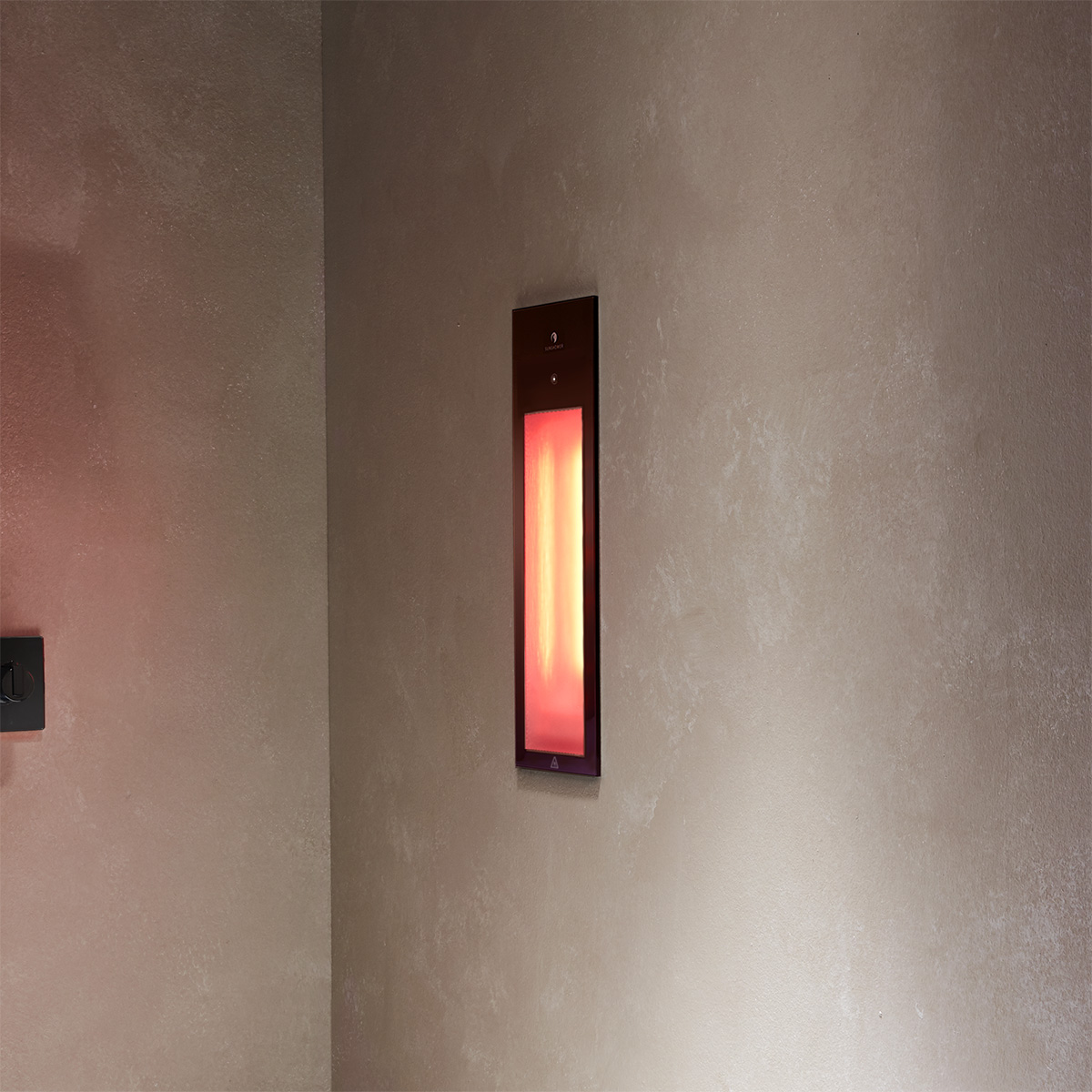 Sunshower Zwart Pure inbouw infraroodlamp 62x20x10cm