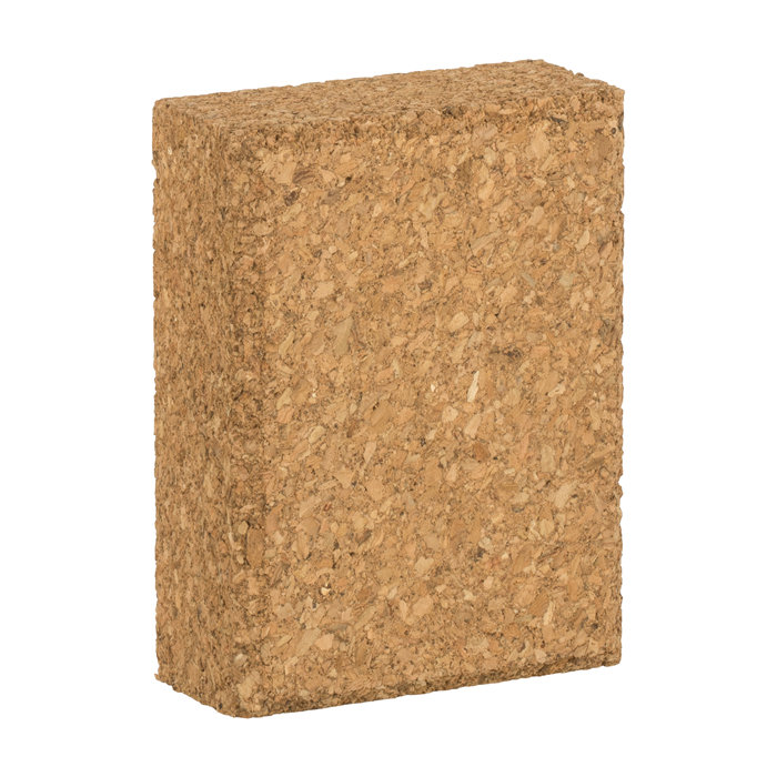 Slibeklods i kork – 93 x 70 x 30 mm - Luxi