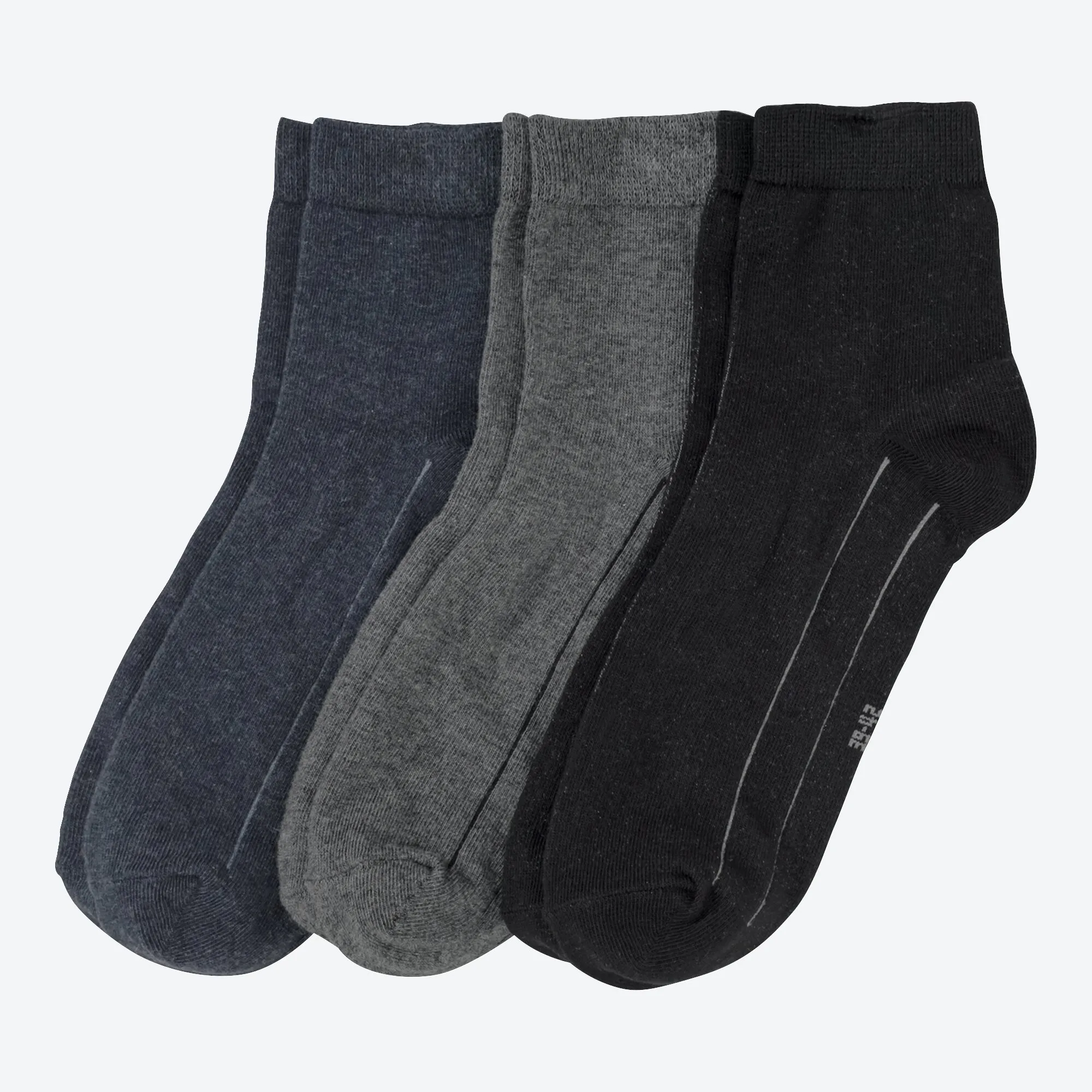 Herren-Kurzschaft-Socken in verschiedenen Varianten, 3er-Pack