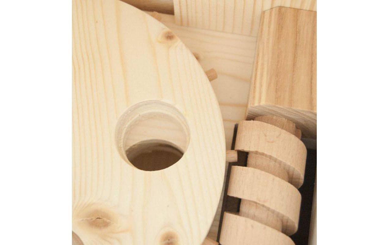 Strategie-Spiel Futtermühle Futterautomat<br>Holzspiel für 