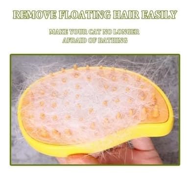 Steamy Cat Brush - 3 In1 Cat Steamy Brush, selvrensende Steam Cat Brush