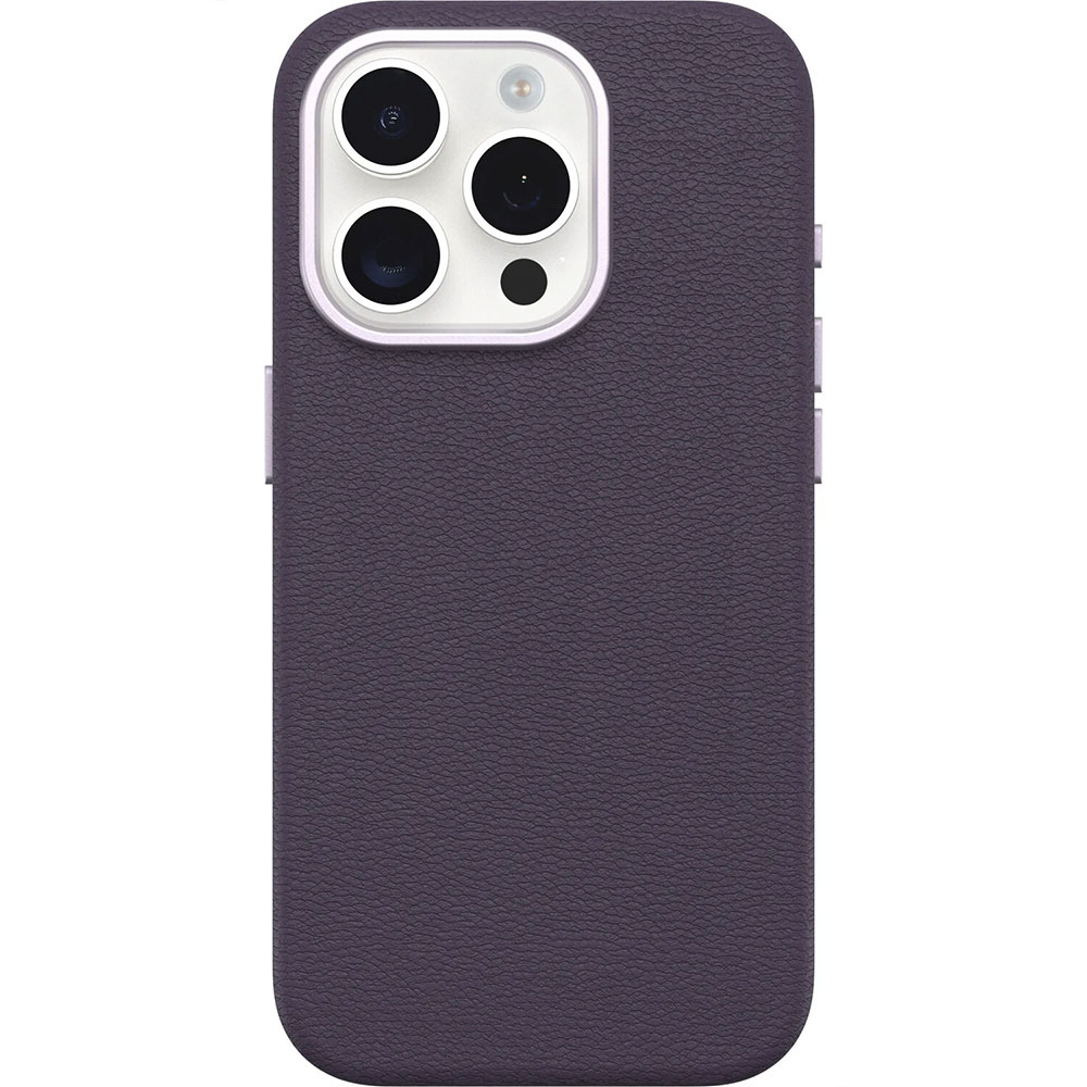 iPhone 15 Pro Max MagSafe Leder Hülle Symmetry Cactus Series (77-95764) - Plum Luxe (Violett)