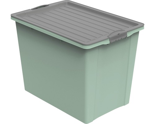 Stapelbare box met wielen Compact Eco DIN A3 70l groen