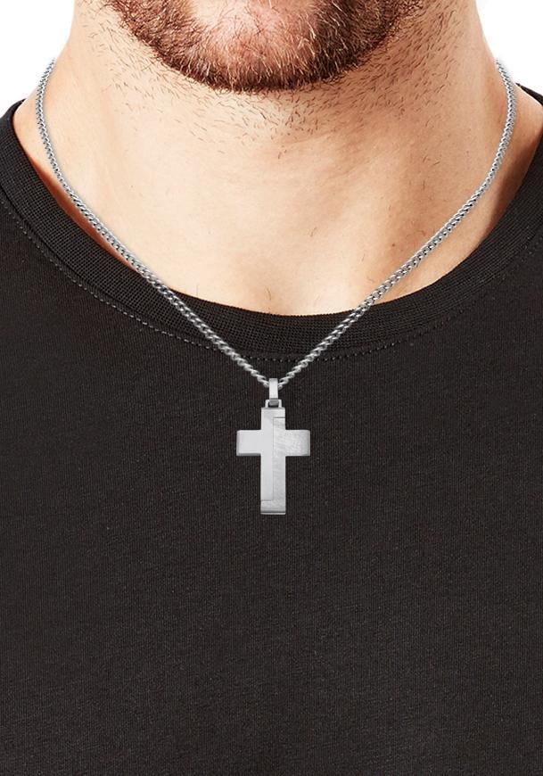 s.Oliver Kette mit Anhänger »Halskette, Kreuz«