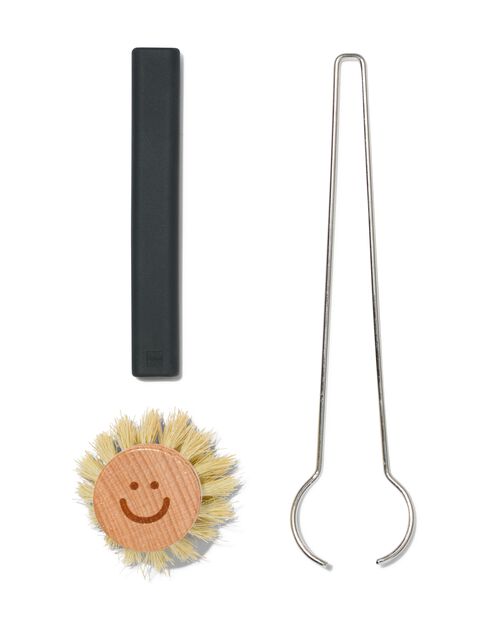 brosse vaisselle avec tête indépendante noir