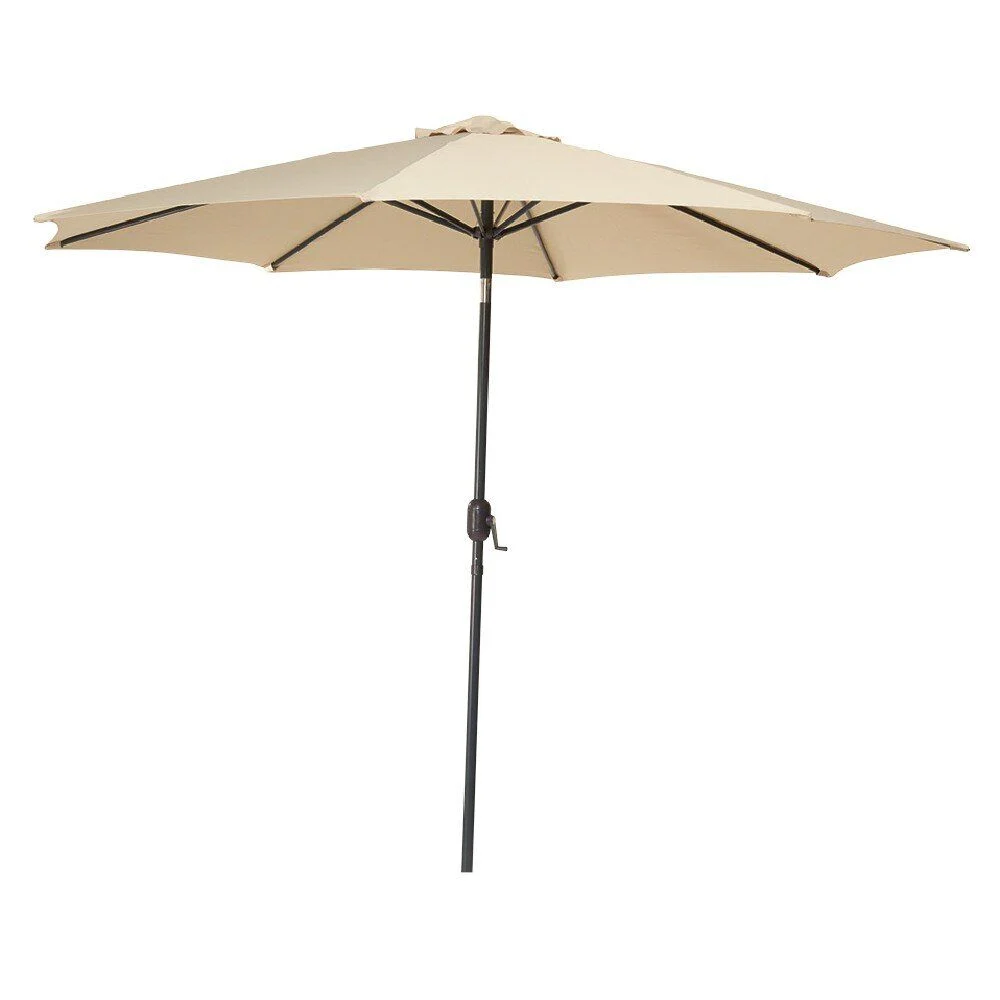 Parasol centré rond CUBA taupe