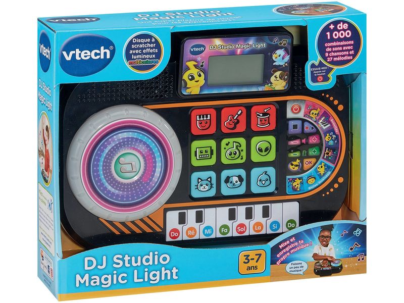 Vtech DJ Studio Magic light Französisch DJ-Pult mit LCD-Display und vielen Tasten