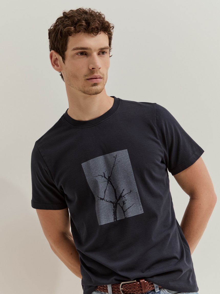 T-shirt de manga curta em algodão