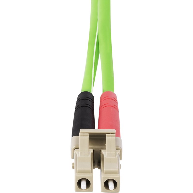 StarTech.com Câble Fibre Optique Multimode OM5 LC à LC UPC de 20m, Cordon/Jarretière/Connecteur Fibre Optique 50/125µm Duplex LOMMF Zipcord, VCSEL, 40G/100G, Insensible à la Courbure, Cordon de Liaison Fibre LSZH
