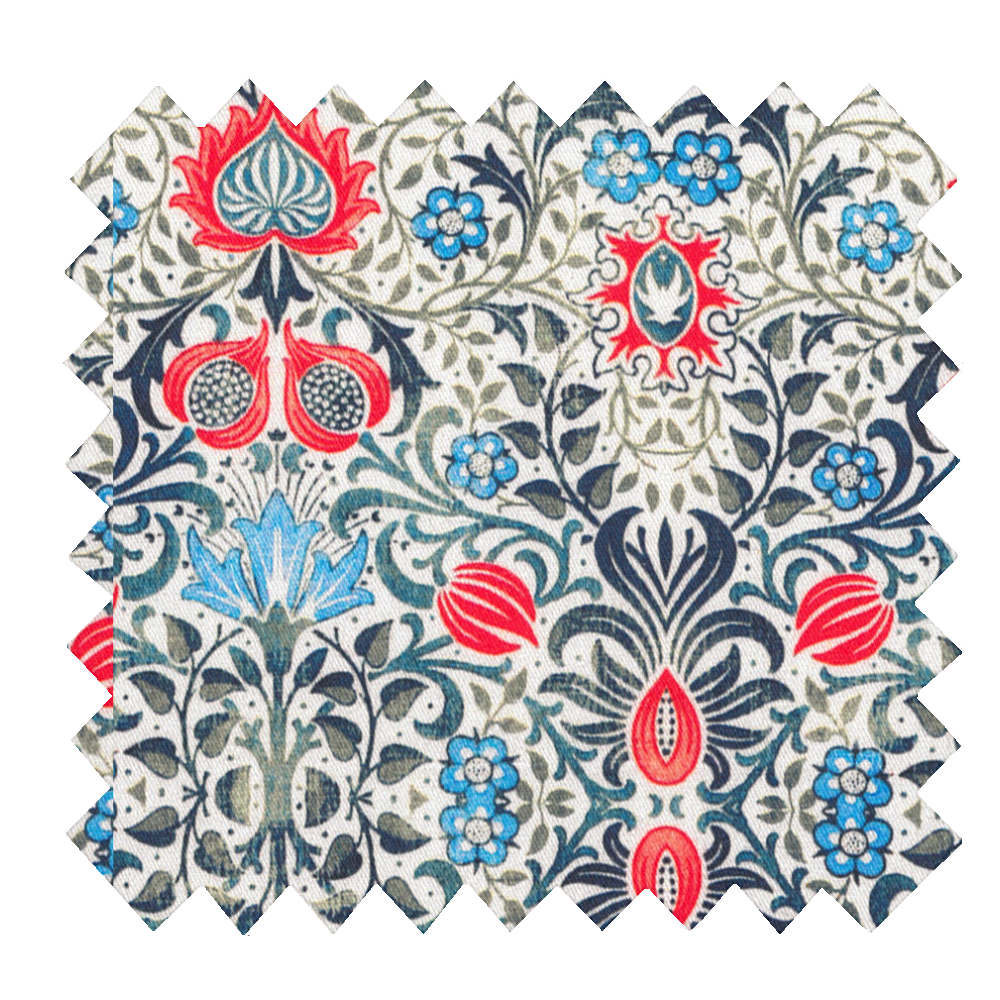 Tissu Coton Au Mètre Azulejos