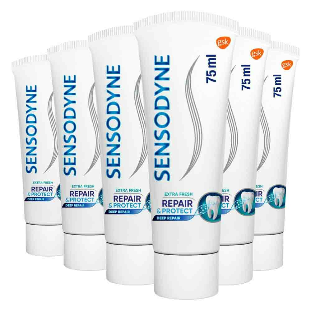 6x Sensodyne Tandpasta Repair & ProtectExtra Fresh75 ml