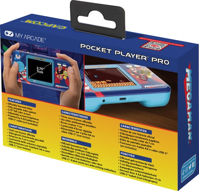 My Arcade Pocket Player Pro Mega Man håndholdt konsol